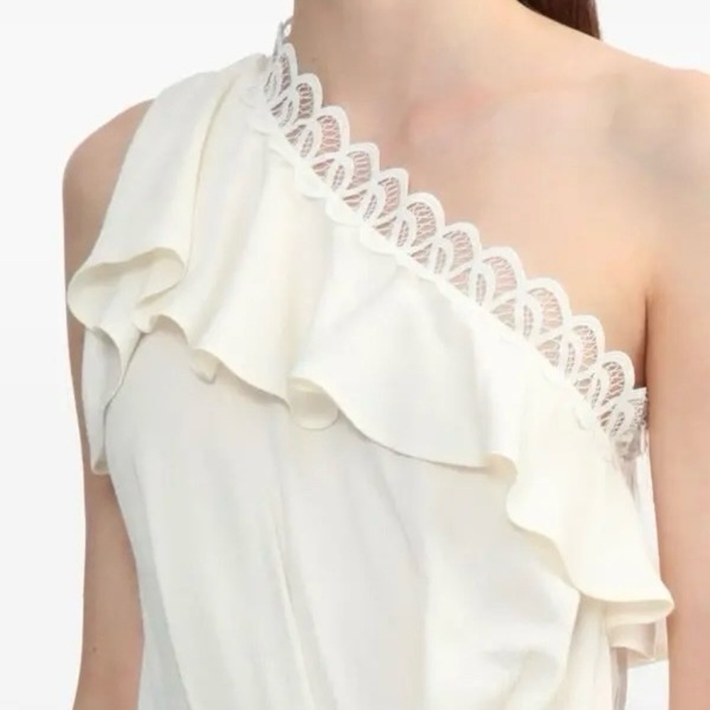 NEW IRO IVORY ONE-SHOULDER MINI DRESS - Picture 3 of 9